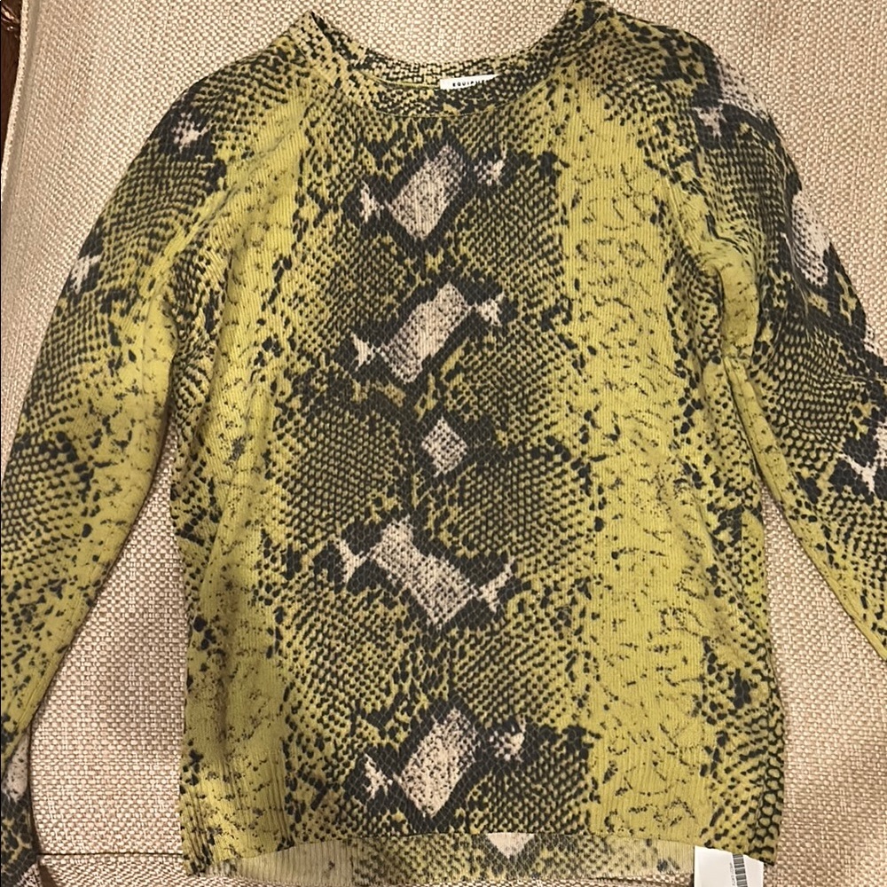 Snakeskin Print Sweater